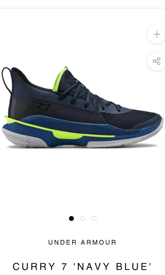 Curry 7 navy blue top