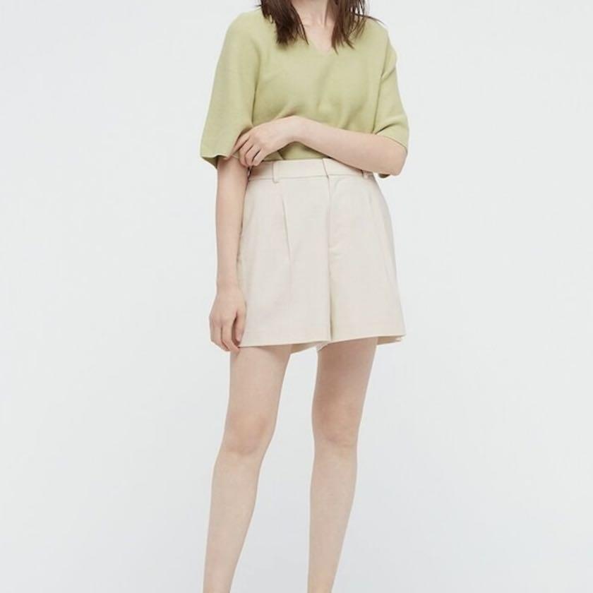 White smart clearance shorts