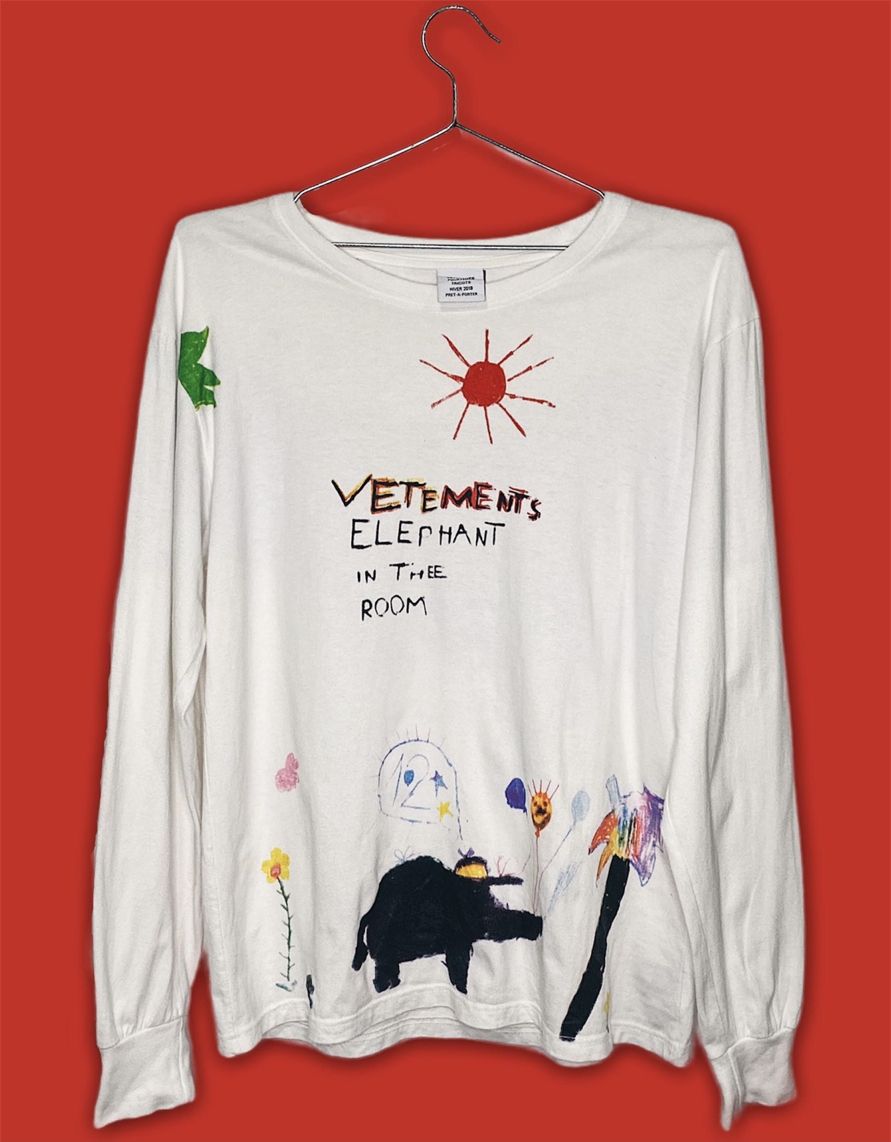 VETEMENTS Elephant in the room cotton T-shirt – Loop Generation