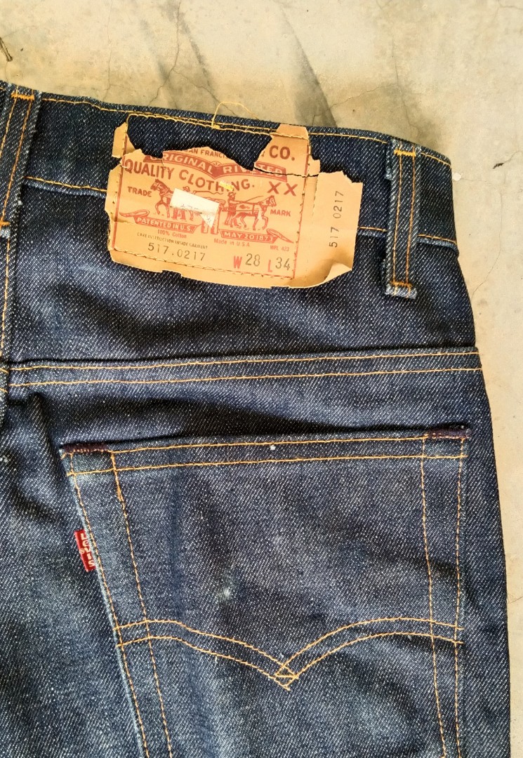 Vtg Vintage Levis 517 0217 sidedam made in usa, Men's Fashion