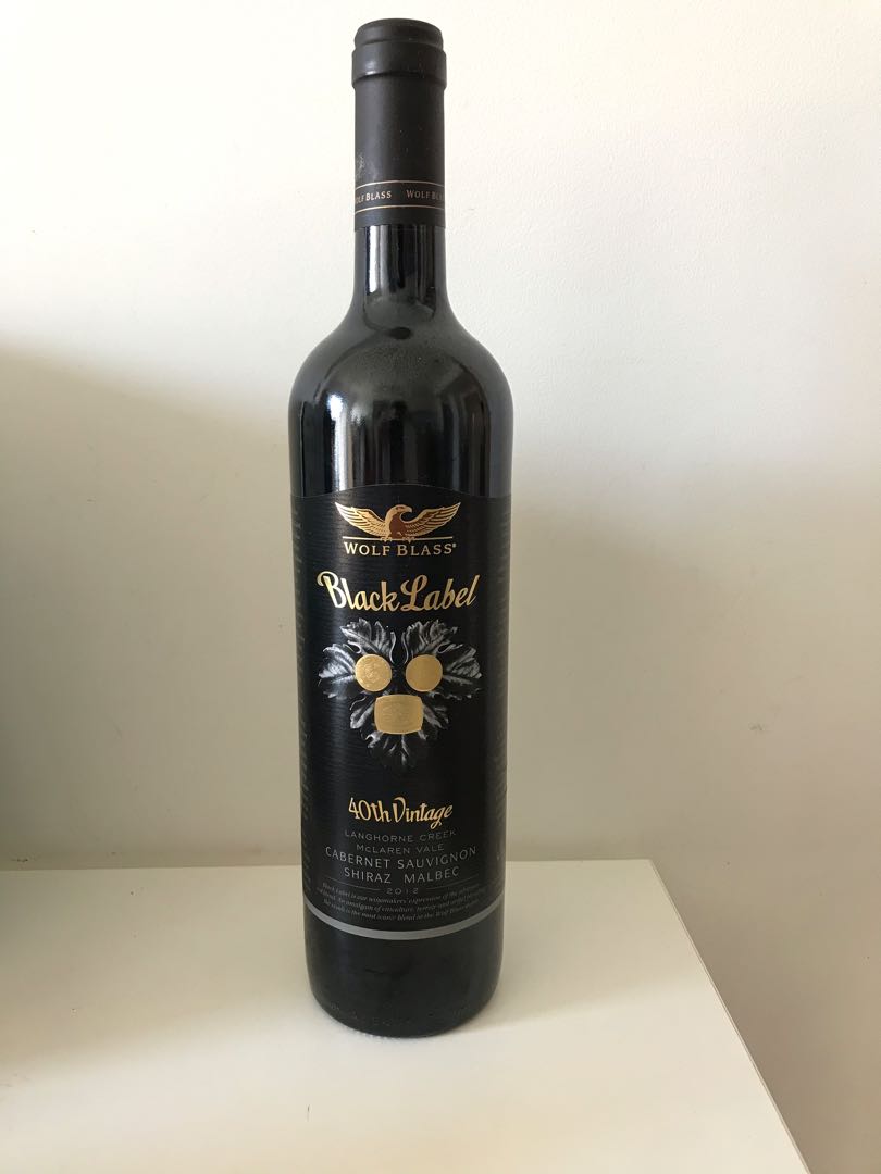 Wolf Blass (Black Label 40th Vintage), Furniture & Home ...