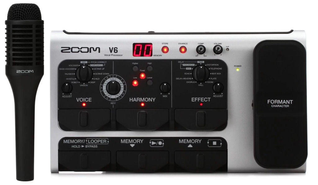 Zoom V6 Vocal Effects Processor with Shotgun Microphone, Audio, Other