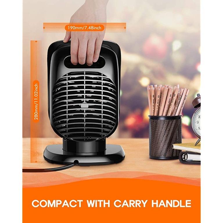 1617,UALAU Ceramic Space Heater1800W Model-SK37A【Premium Quality】With High  Heating Efficiency u0026 Low Noise, Portable Electric Heater With Intelligent  Digital Control Panel For Bedroom Home Office Indoor Us, TV u0026 Home  Appliances, Kitchen Appliances,