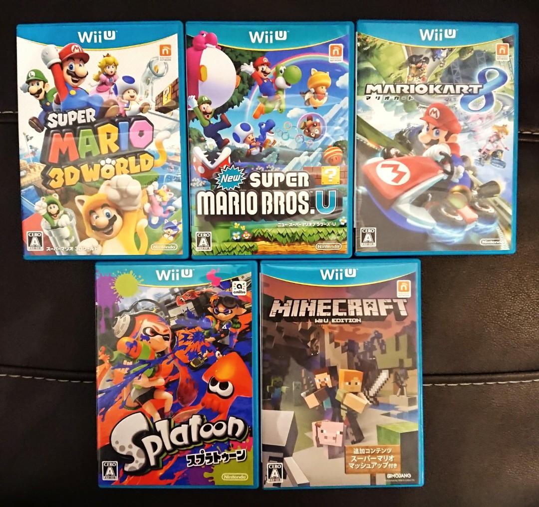 中古 日版 Wii U 遊戲5 隻 送1 隻 詳見內聞 Wiiu Nintendo 孖寶兄弟 孖寶賽車 3d Mario Minecraft Splatoon Mario Maker 遊戲機 遊戲機遊戲 中古 日版 Wii U 遊戲5 隻 送1 隻 詳見內聞 Wiiu Nintendo 孖寶兄弟 孖寶賽車 3d Mario Minecraft Splatoon Mario Maker 遊戲機 遊戲機遊戲