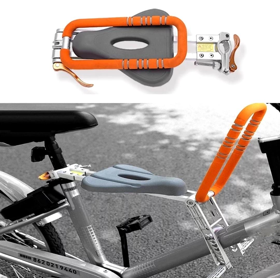 Child Safety Seat Portable Foldable Ultralight Front Kids Bicycle Carrier with Handrail for 2years to 8years Old MTB Foldie Ebike Sports Equipment Bicycles Parts Parts Accessories on Carousell