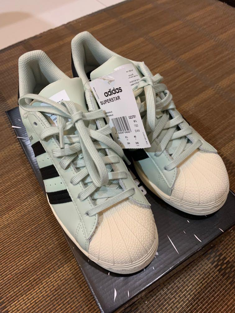 Adidas superstar 2 retro white & baby blue 2025