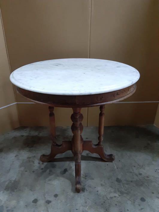Antique marble table ️, Furniture & Home Living, Furniture, Tables