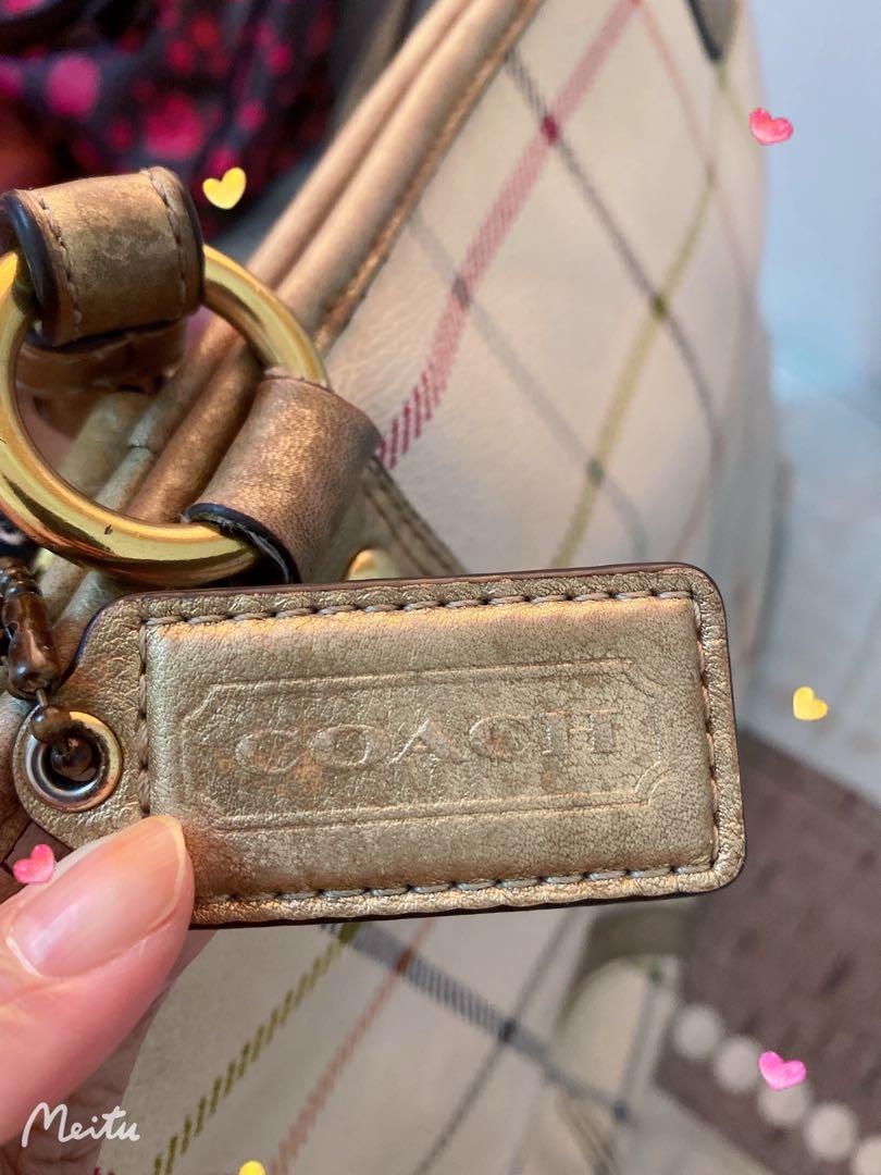 Authentic coach ykk zipper bag raya