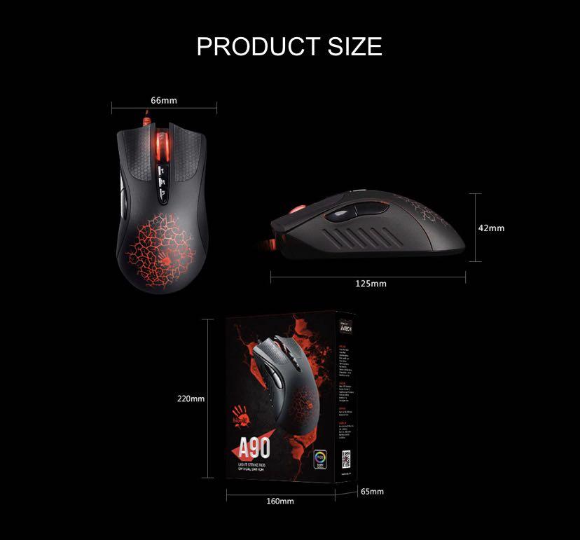 Bloody A90 gaming mouse, Computers & Tech, Parts & Accessories ...