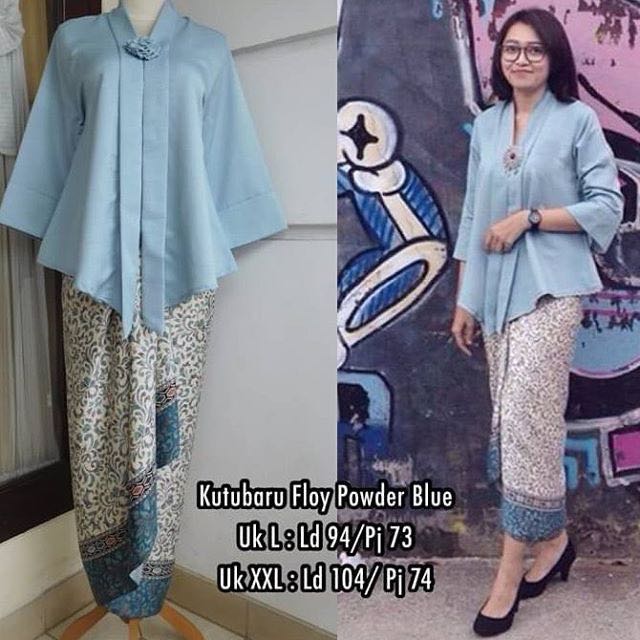 kebaya baby blue