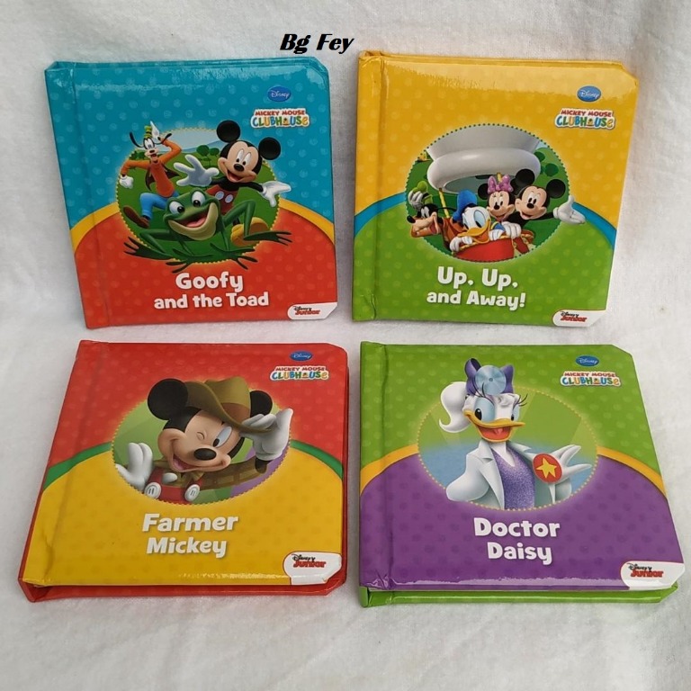 Board Book Set 4 Pcs Disney Mickey Mouse Club House Buku Alat Tulis Buku Anak Anak Di Carousell