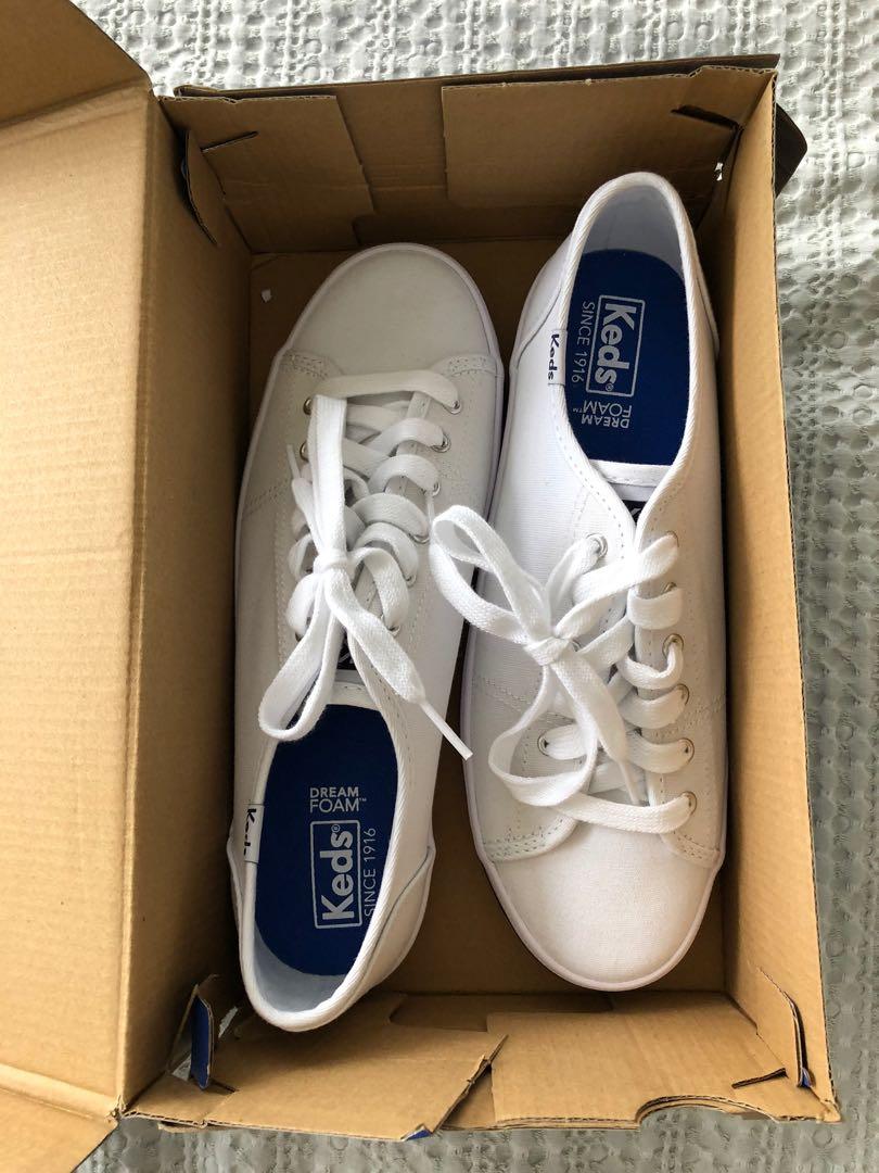 White canvas keds online
