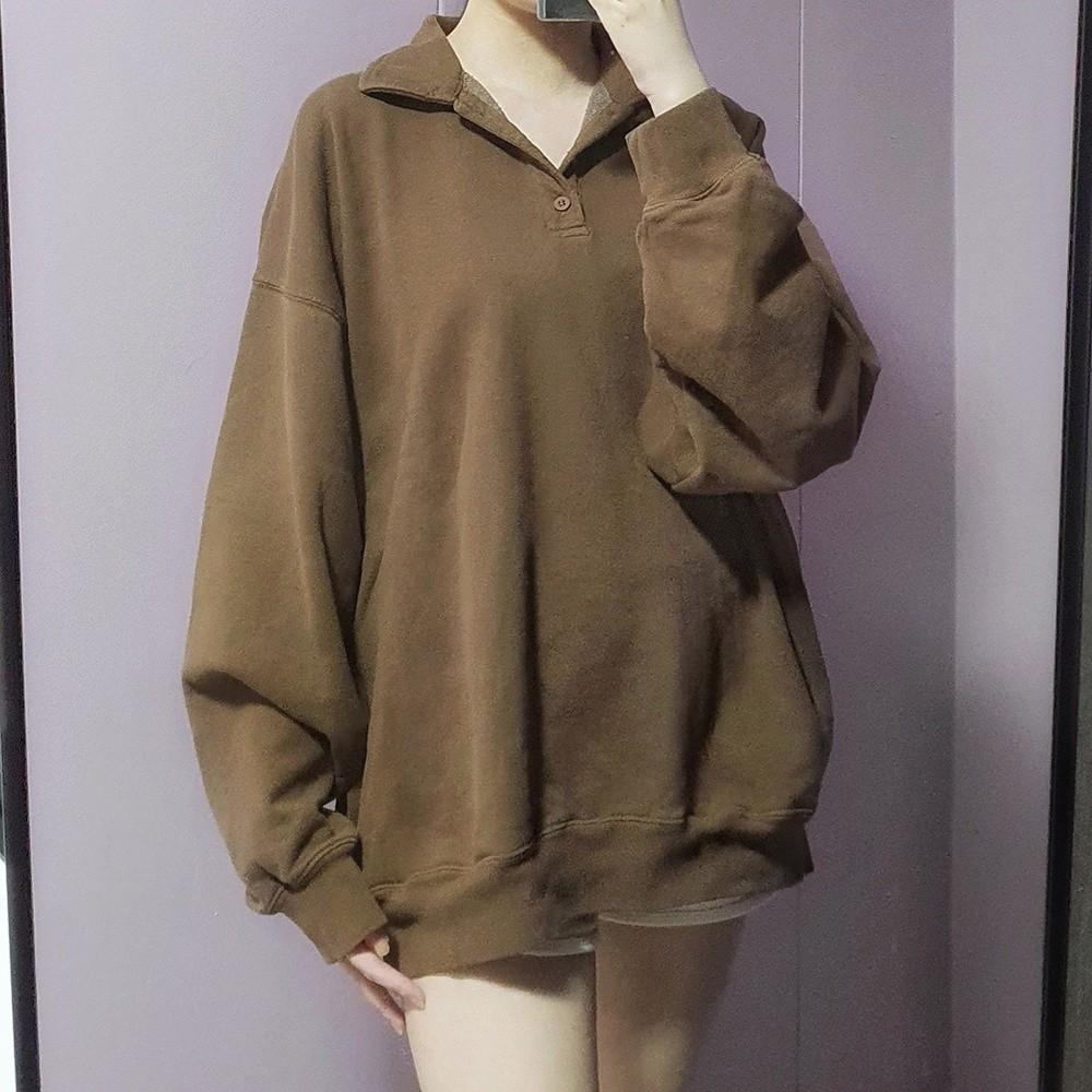 SALE Brandy Melville Archer Sweatshirt in brown Women s Fashion Tops Other Tops on Carousell