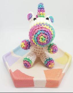 Bundle Deal: Coaster with Crochet Toy