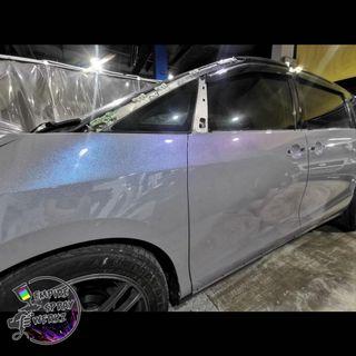 Car Spray Painting - E.S.W Special Effect - Very Berry in Nardo Grey - Full Car Spray | Exterior Spray | Rims Spray | Panel Beating | Re lacquer | Body Kits | Accident Claims