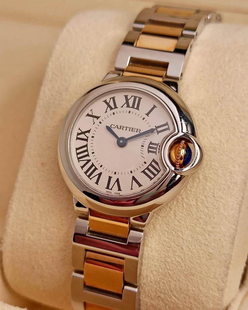 Cartier Ballon Bleu Two tone 18k YGold Ss Lady Quartz Luxury Watches on Carousell