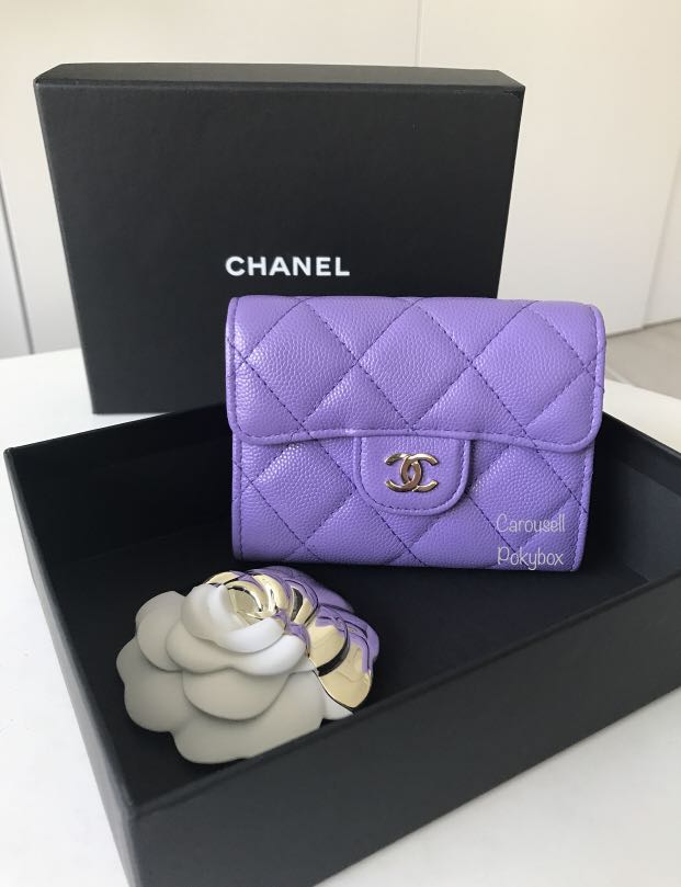 Chanel 20S Purple Classic Cardholders 