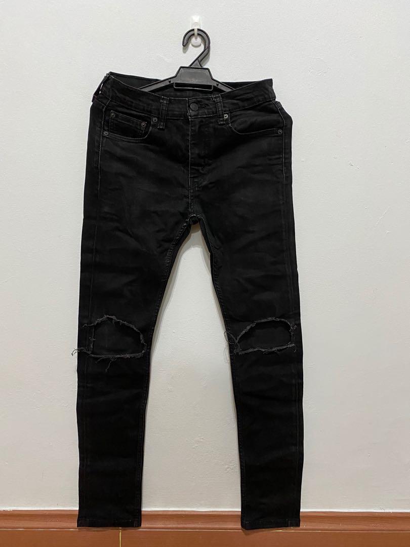 Clearance Sale) 34. LEVIS 519 Extreme Skinny Jean 'Black' 30/32”, Men's  Fashion, Bottoms, Jeans on Carousell