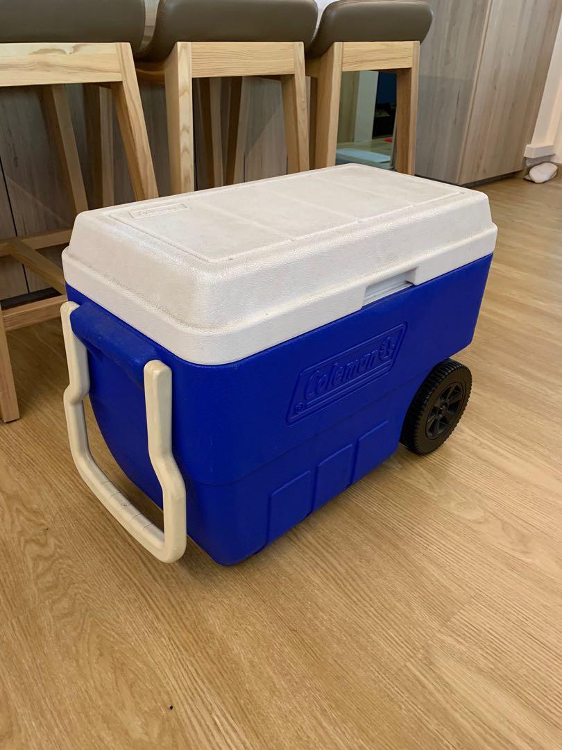 Coleman 56 quart wheeled cooler best sale