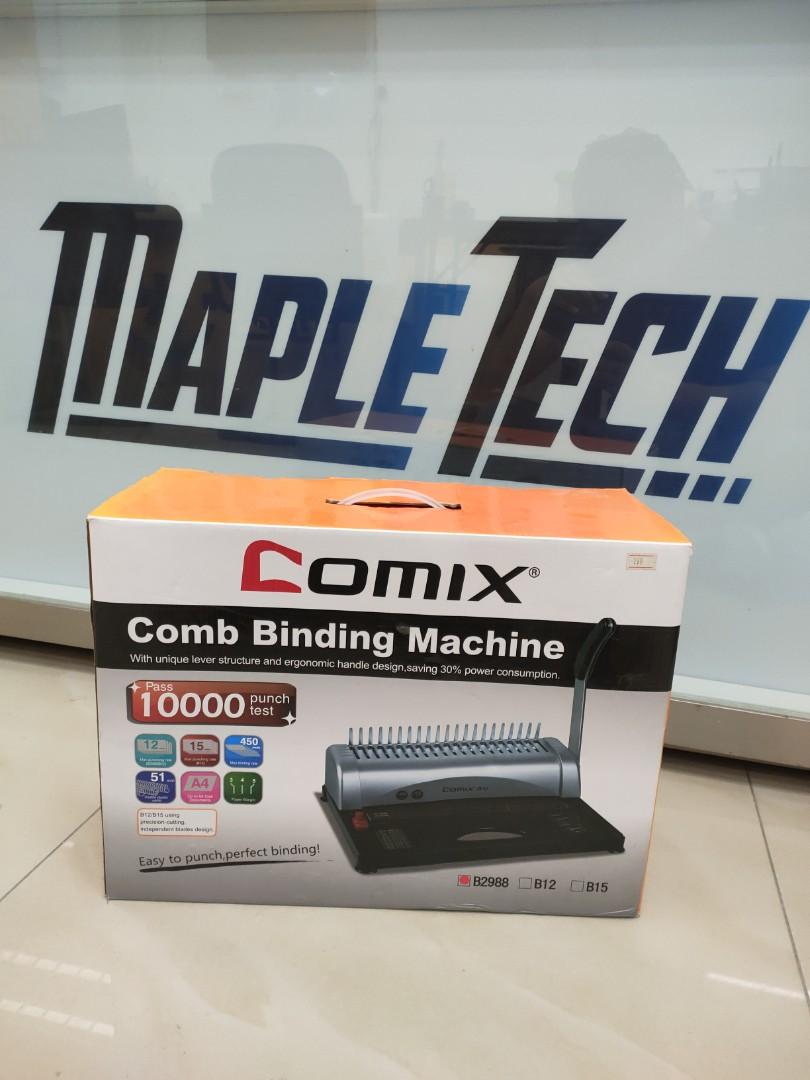 Comic comb Binding machine (Category: Washing Machines and Dryers) located in Petaling Jaya. Submitted by mapletech_louis (Listing ID 1083935382, Image 1). Description: ware house clearing stock.