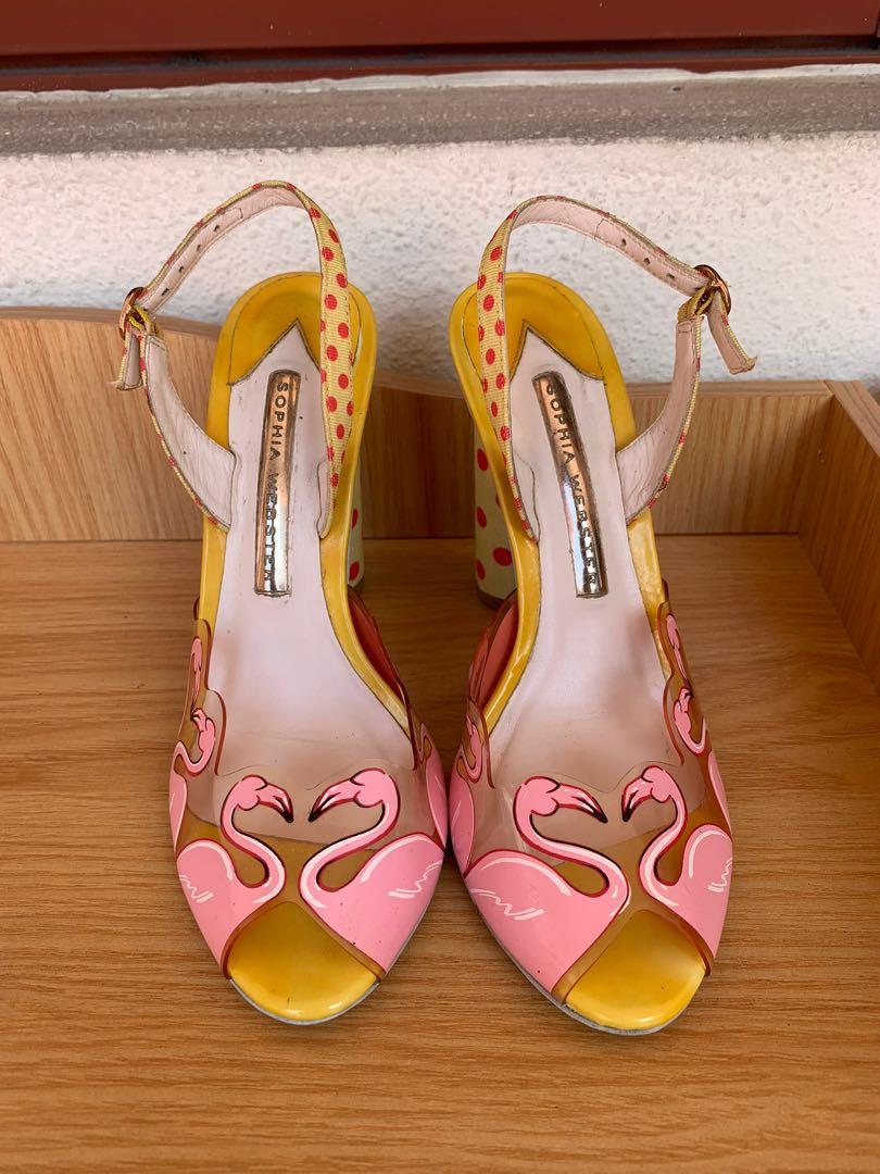 Cute quirky Sophia Webster Flamingo heels