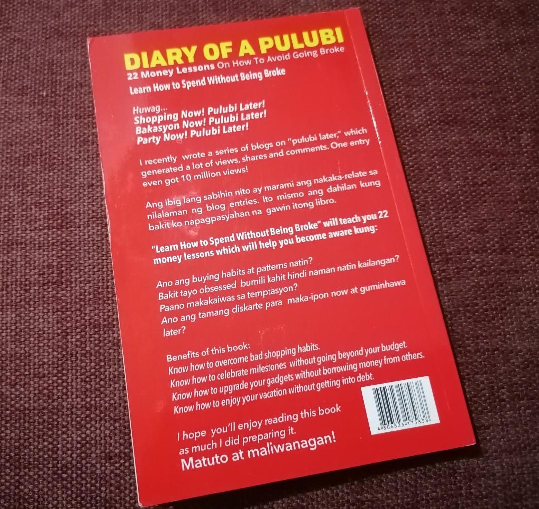 Diary of A Pulubi (Category: Storybooks) located in Tanza. Submitted by beyondbasic.ph (Listing ID 1084025600, Image 3). Description: Like new Bought from NBS for almost 200 if I'm not mistaken Author: Chinkee Tan You have to read this if you still haven't!.