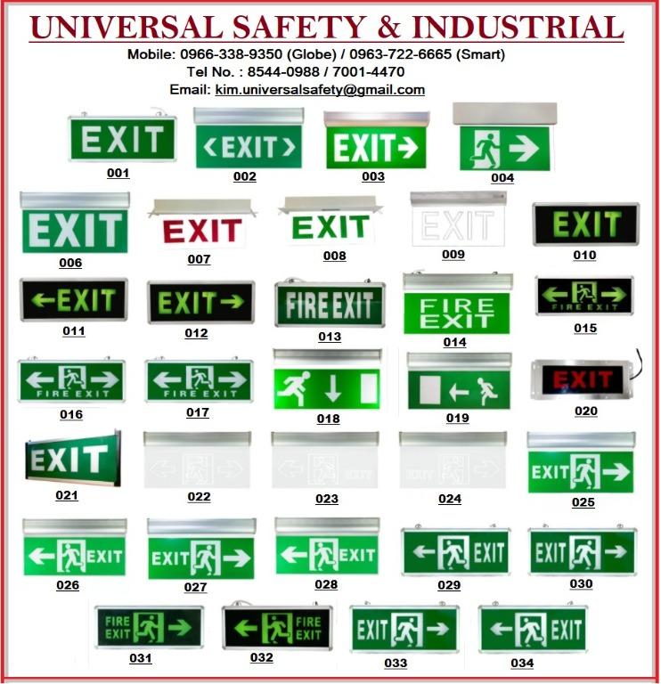 EXIT SIGN, Commercial & Industrial, Construction Tools & Equipment on