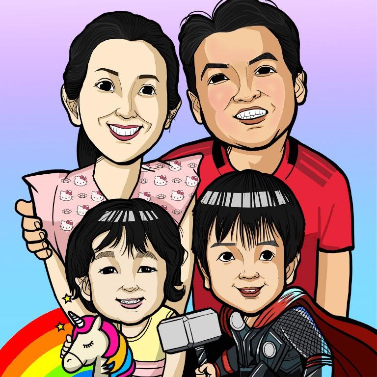 Family Drawing Hobbies Toys Stationery Craft Art Prints On Carousell