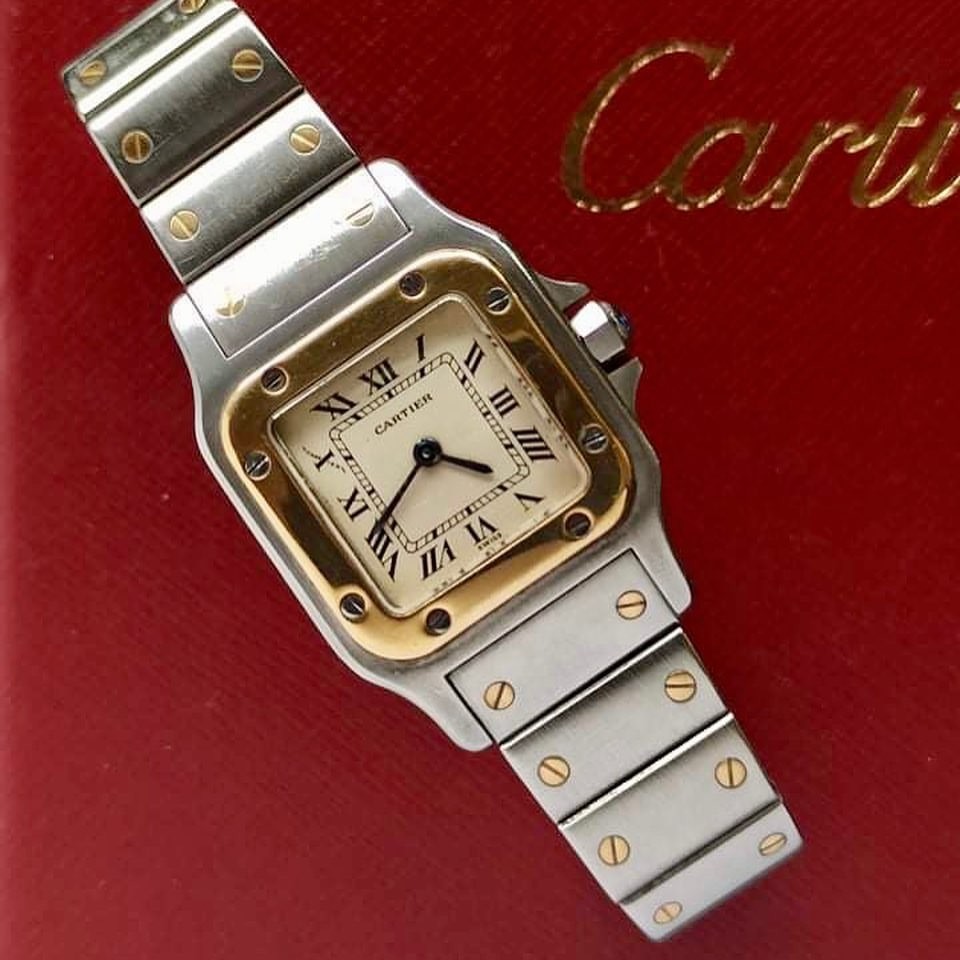 FASTBREAK SALE P138k only STEAL PRICE Cartier Santos Galbee Lady Two tone Quartz Luxury Watches on Carousell