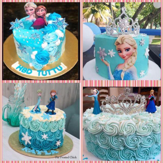 Frozen Princess-Elsa-Anna-Theme Cake-Girl-Birthday Cakes-Friend In  Knead-Coimbatore