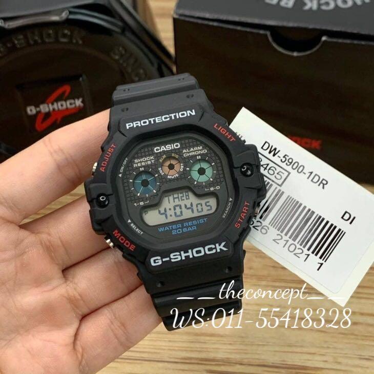 Gshock Tapak Kucing Klasik Dw 5900 1 Men S Fashion Watches On Carousell