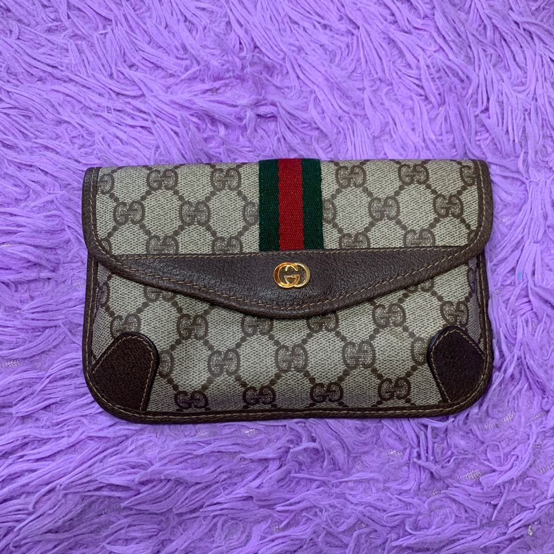 Gucci Cherryline Clutch, Luxury, Bags & Wallets on Carousell