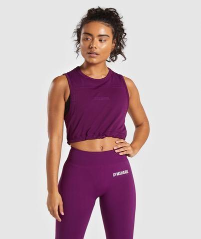 Gymshark Lightweight Seamless Leggings in Purple, Small, Women's