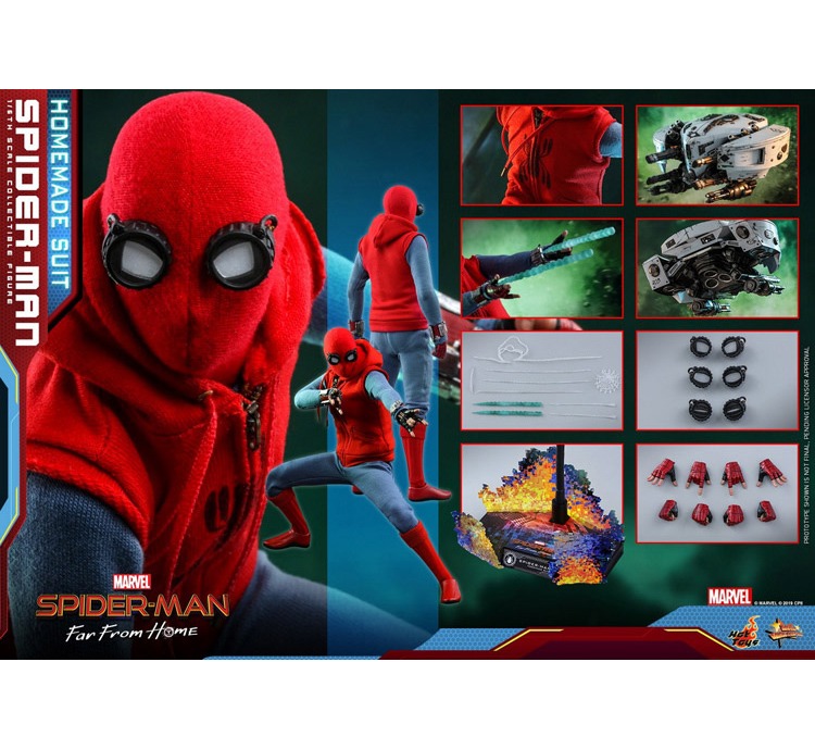 Hot toys outlet spiderman homemade suit