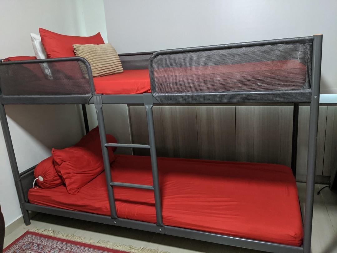 Ikea Bunk Bed, Furniture & Home Living, Furniture, Bed Frames