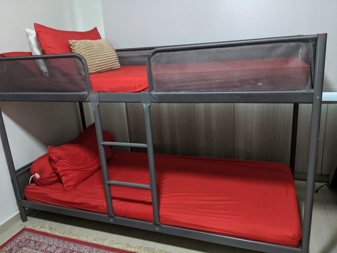Ikea Bunk Bed, Furniture & Home Living, Furniture, Bed Frames