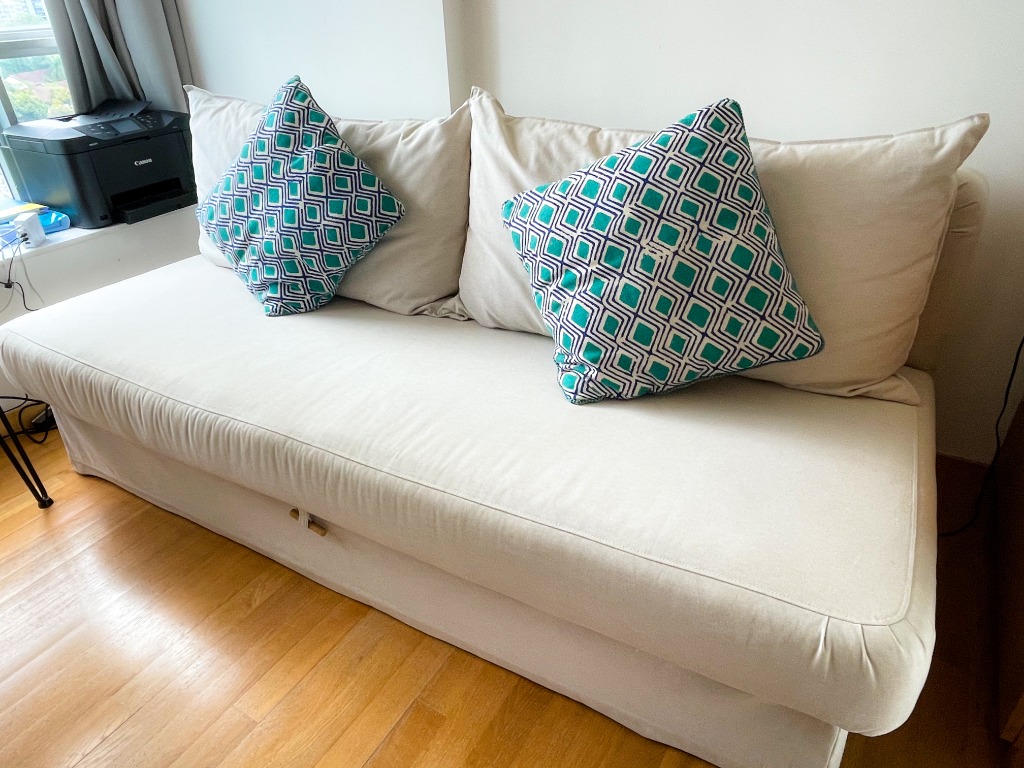 IKEA Sofa Bed HIMMENE good condition, Furniture, Sofas on Carousell