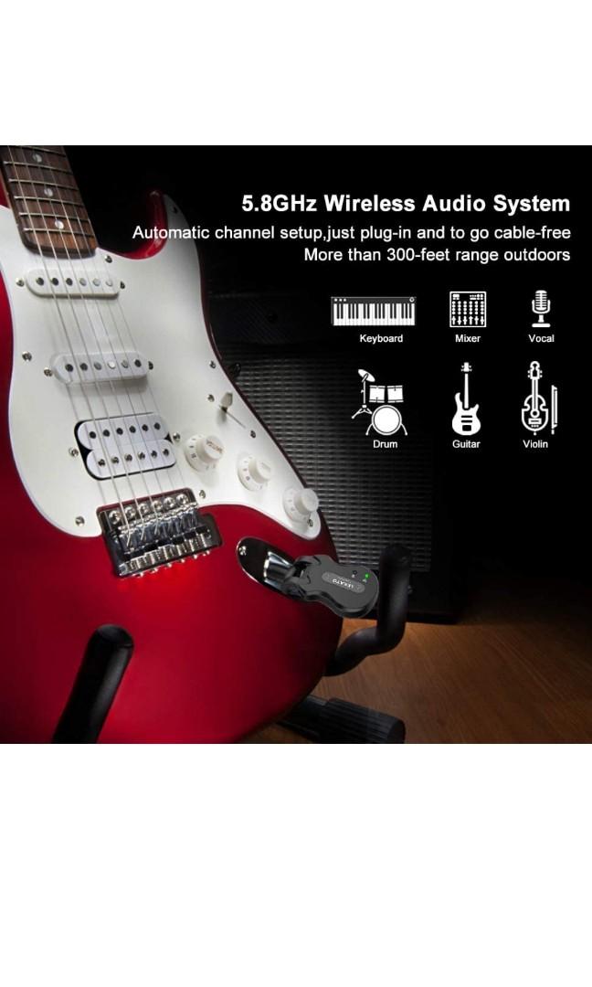 LEKATO 5.8 Wireless Guitar System Wireless Audio Electric Guitar