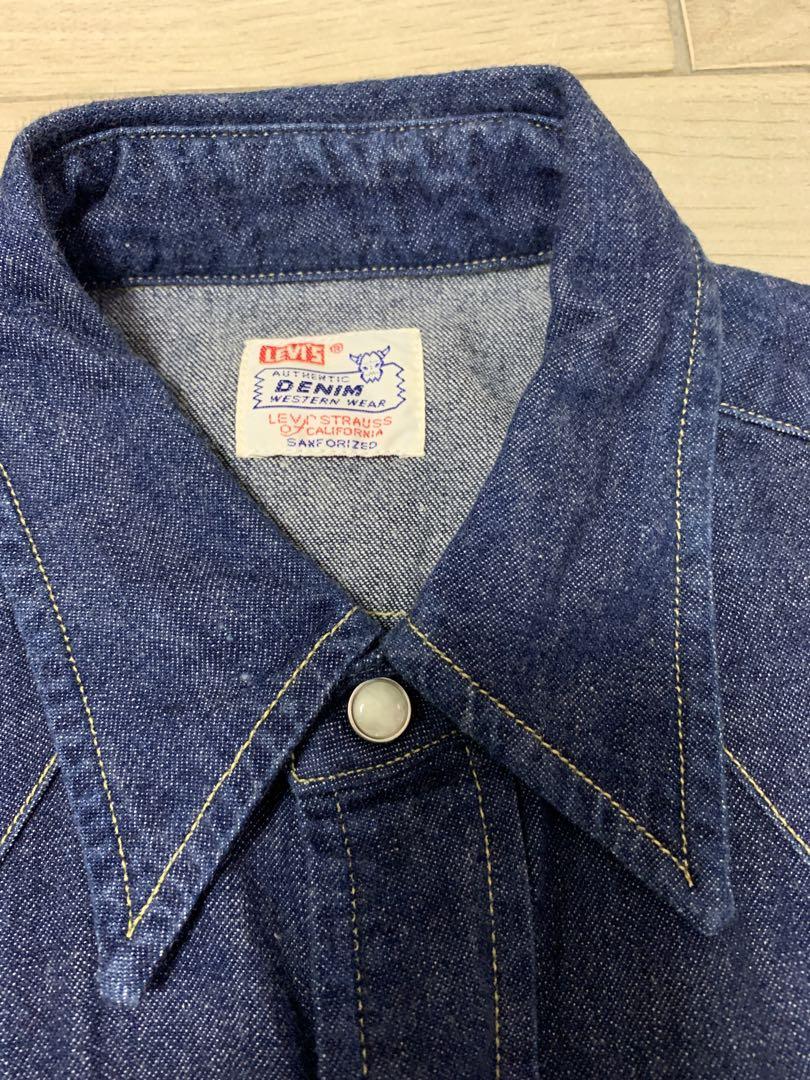 Levi’s Vintage Clothing LVC 555 Sawtooth Denim Shirt USA Large 