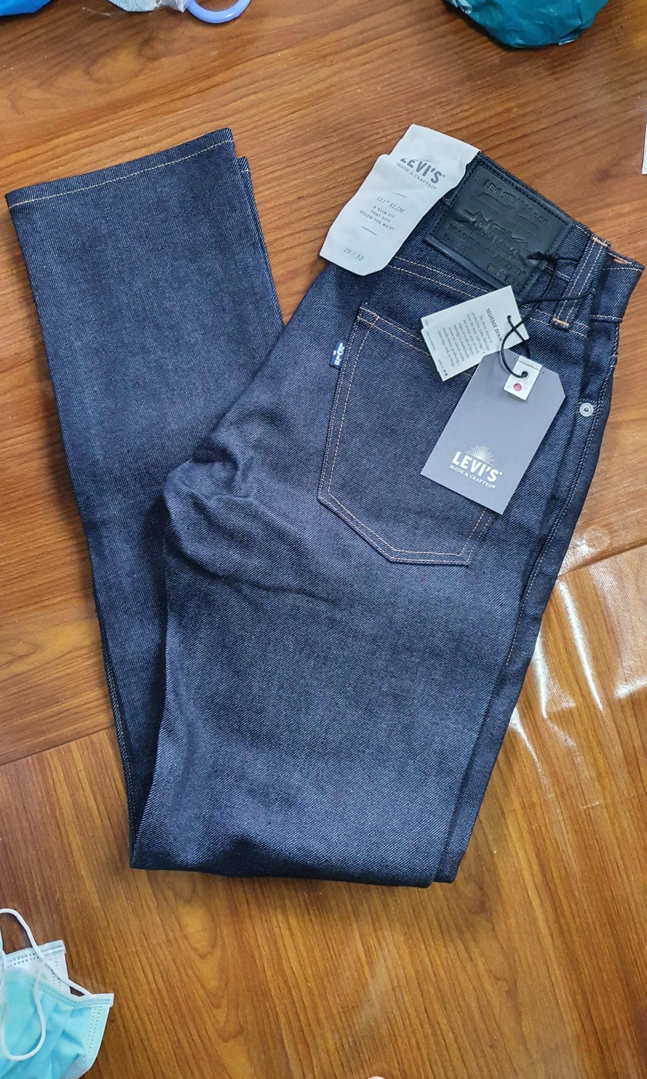Levis Made Crafted 511 W29 slim selvage kepala kain Men s