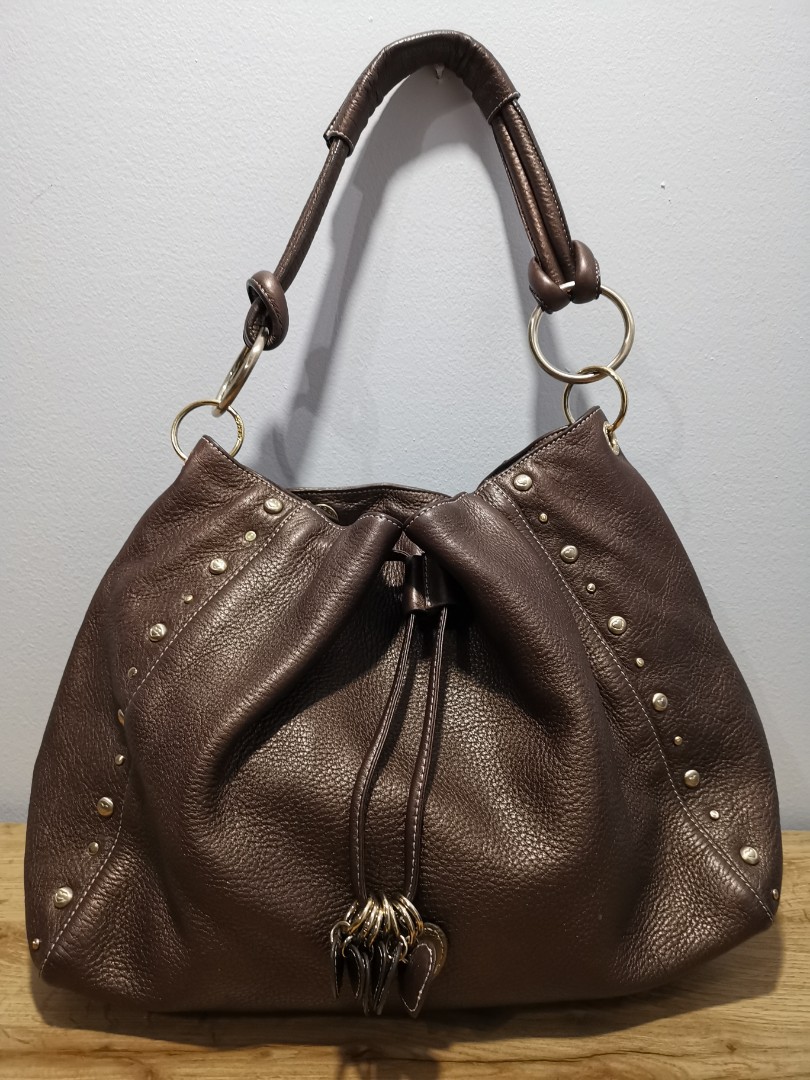 Lovcat hobo bronze bag, Luxury, Bags & Wallets on Carousell