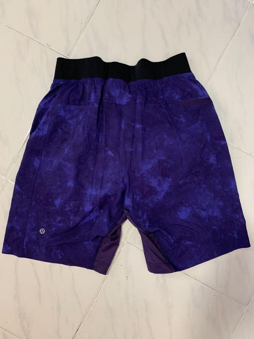 Lululemon men’s shorts with inner lining tights 18”, Men's Fashion
