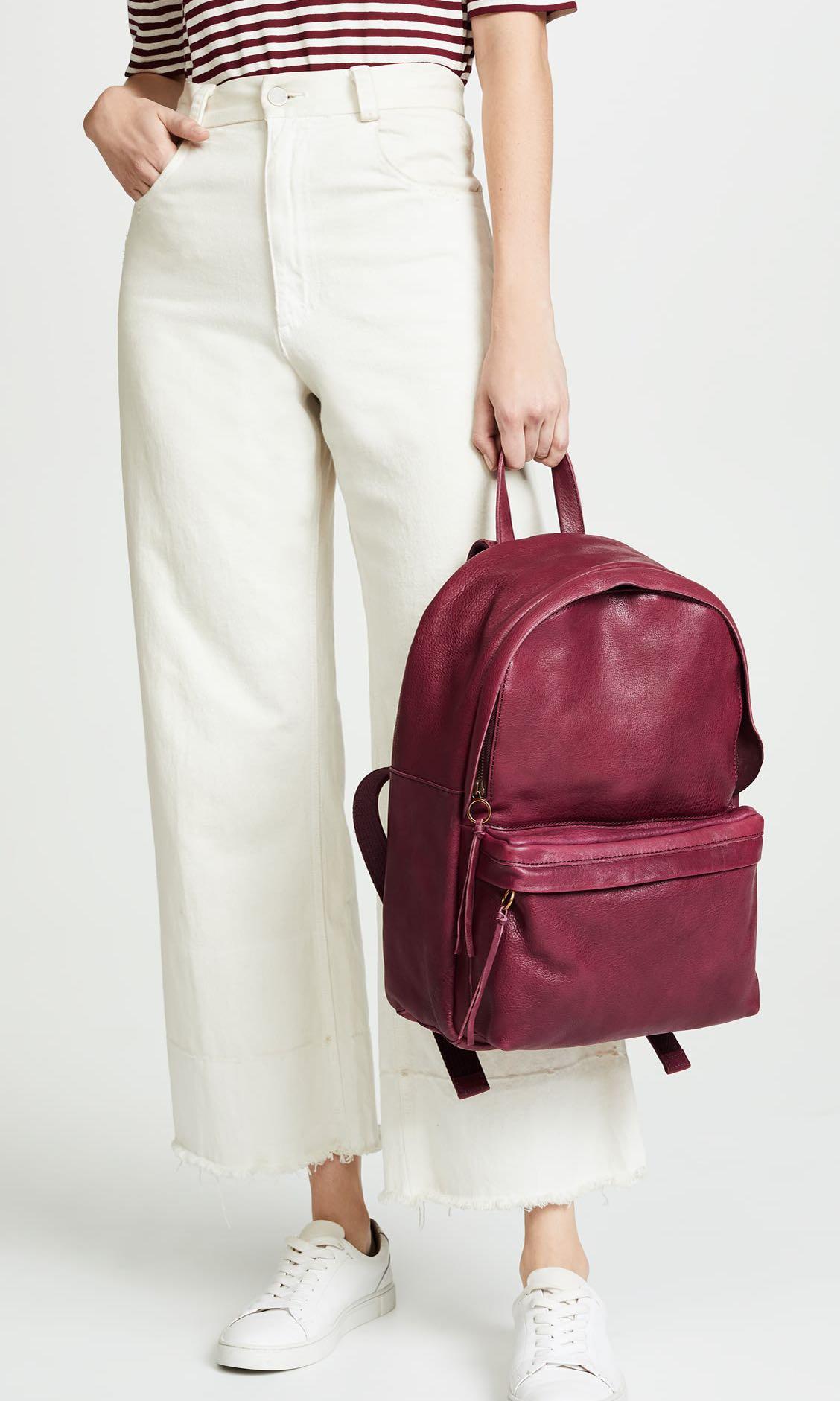 Lorimer leather backpack store