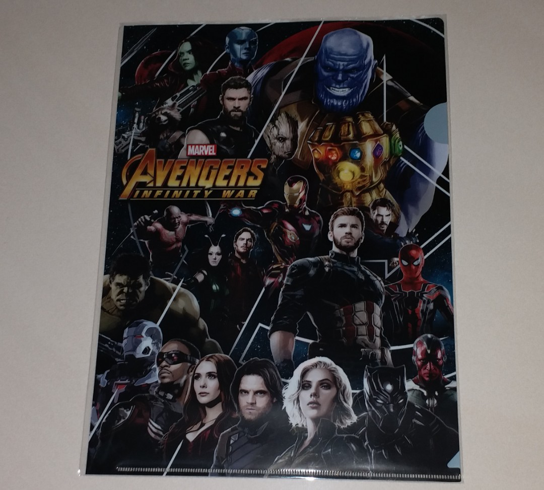 Marvel 日本紀念品 塑膠 A4 Folder，全新, 興趣及遊戲, 手作＆自家設計, 其他 - Carousell