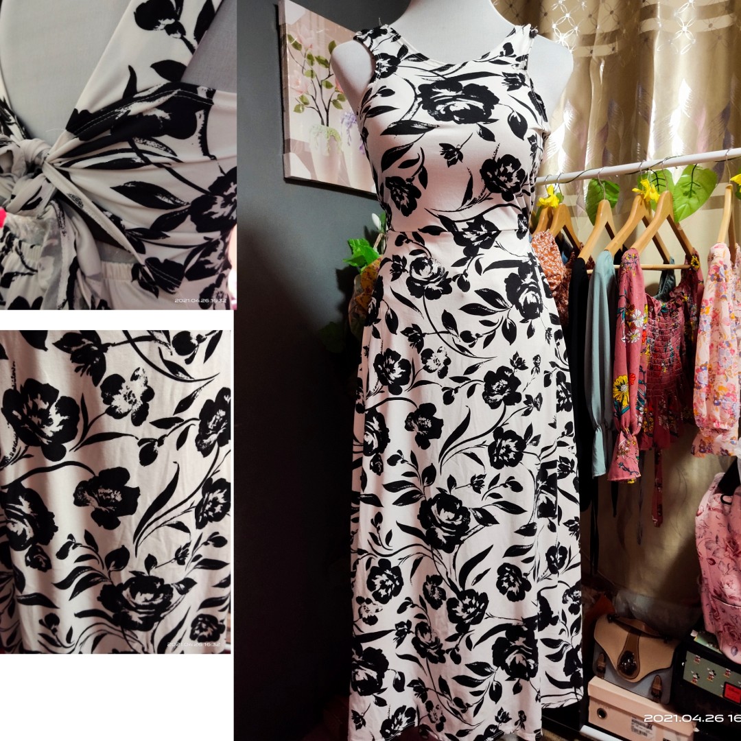 Cotton spandex maxi online dress
