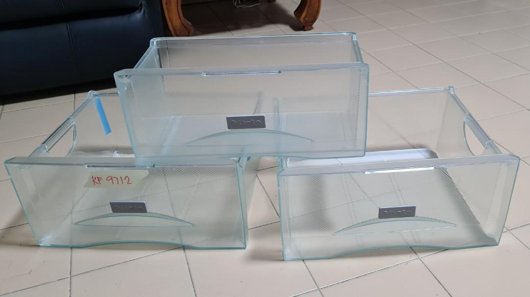 Miele fridge shelf and drawers, TV & Home Appliances, Kitchen