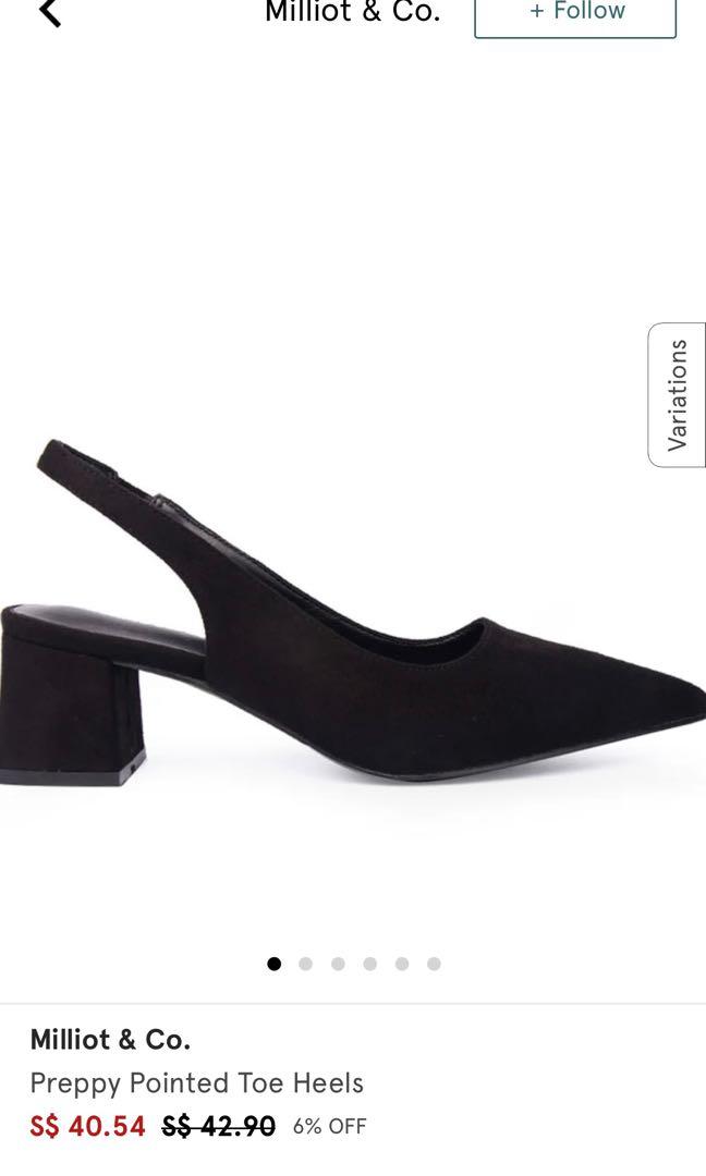 black kitten block heels