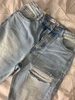 Miss pap redial light blue mom jeans