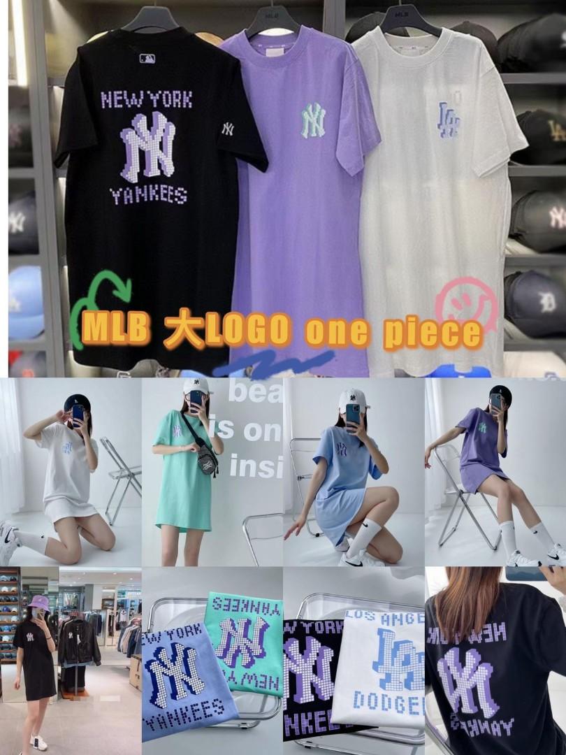 Váy Đầm Polo MLB NY Monogram Collar One Piece New York Yankess  3FOPM022350CRS
