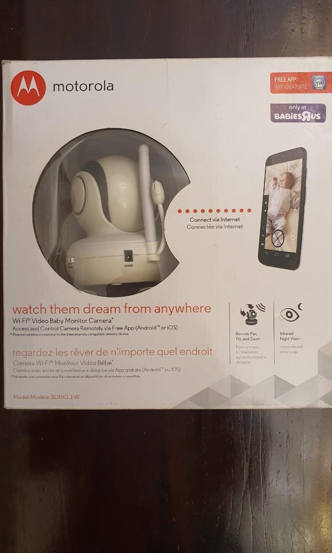 Motorola Blink1 1 W Wi Fi Video Baby Monitor Camera Babies Kids Baby Monitors On Carousell